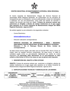 CENTRO INDUSTRIAL DE MANTENIMIENTO INTEGRAL SENA REGIONAL SANTANDER