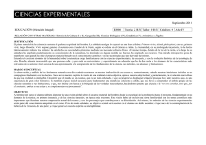 CIENCIAS EXPERIMENTALES  Septiembre 2011 EDUCACIÓN (Mención Integal)