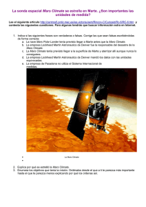 La sonda espacial Mars Climate se estrella en Marte. ¿Son