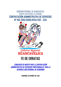 DICE - Gobierno Regional de Huancavelica
