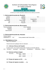 Instituto de Enfermedades Neurológicas  de Castilla-la Mancha ANEXO I