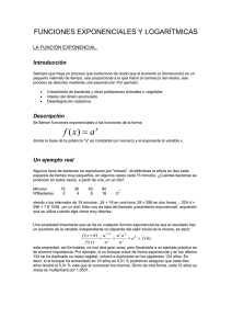 funciones exponenciales y logarítmicas - MAT-CC-SOC