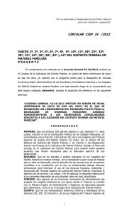 circular cjdf 24 /2012 - Poder Judicial del Distrito Federal