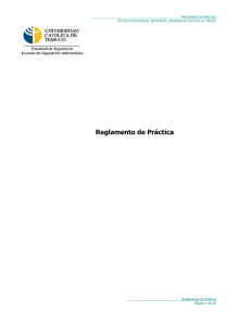 Reglamento de Práctica - Escuela de Informática UCTemuco