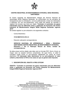 CENTRO INDUSTRIAL DE MANTENIMIENTO INTEGRAL SENA REGIONAL SANTANDER