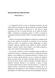 La proyección del Perú en APEC