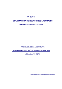 1er curso - RUA - Universidad de Alicante