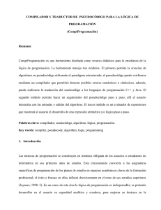 COMPILADOR Y TRADUCTOR DE  PSEUDOCÓDIGO PARA LA LÓGICA DE PROGRAMACIÓN (CompiProgramación)