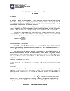 Guía 03 Medición y Análisis de Circuitos Eléctricos LEY DE OHM