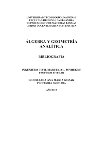 Algebra - Facultad Regional Avellaneda