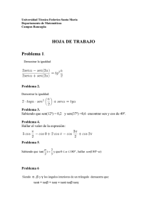Problema 1 - Universidad Técnica Federico Santa María