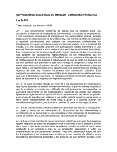 COMISIONES PARITARIAS Ley 14.250