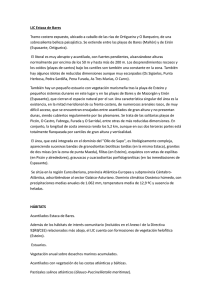 LIC Estaca de Bares Tramo costero expuesto, ubicado a caballo de