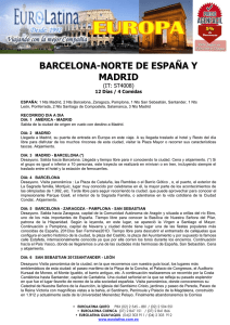 BARCELONA-NORTE DE ESPAÑA Y MADRID  (IT: ST4008)