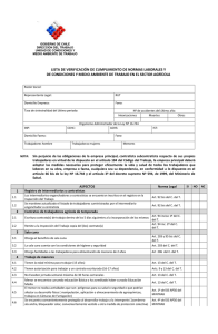 LISTA DE AUTOVERIFICACION AGRICOLA