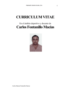 Curriculum Carlos Fontanillo