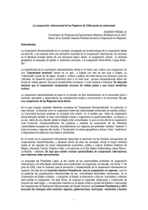 Ponencia AGCI: Eugenio Possen - Ministerio de Relaciones