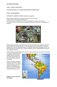 america latina: regiones naturales.