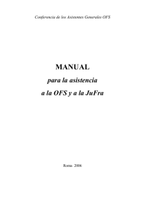 Manual para la Asistencia  - Tertius Ordo Regularis Sancti