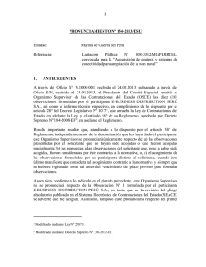 PRONUNCIAMIENTO Nº 000-2012/DSU