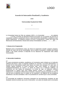 Modelo Acuerdo Intercambio Estudiantil y Académico (español)