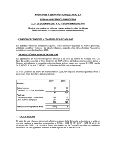 SOCIEDAD ANDINA DE LOS GRANDES ALMACENES S.A.