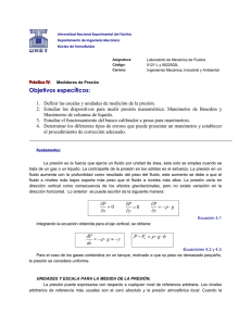 medicion de presion - Universidad Nacional Experimental del Táchira
