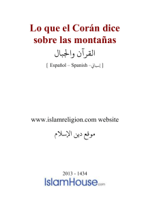 Lo que el Corán dice sobre las montañas