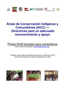 Áreas de Conservación Indígenas y Comunitarias (AICC)