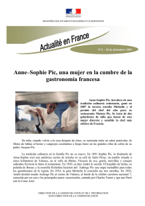 Anne–Sophie Pic, una mujer en la cumbre de la gastronomía francesa