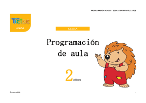 PROGRAMACIÓN DE AULA – EDUCACIÓN INFANTIL 2 AÑOS
