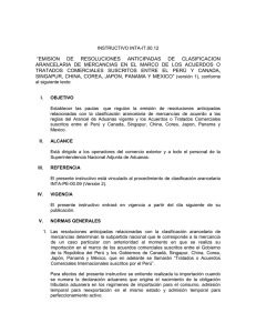 “EMISION  DE  RESOLUCIONES  ANTICIPADAS  DE ... ARANCELARIA  DE  MERCANCIAS  EN  EL ...