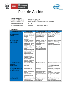 Plan de Acción 1. Datos Generales: 1.1. Institución Educativa
