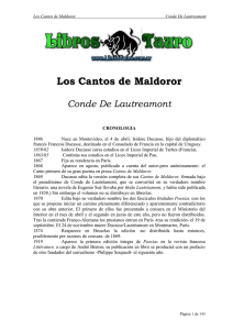 Lautreamont, Conde D..