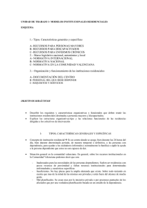 unidad de trabajo 1- modelos institucionales residenciales