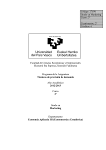 Programa de la asignatura - Universidad del País Vasco