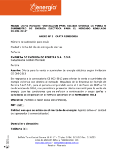 Modelo Oferta Mercantil CE-003-2013