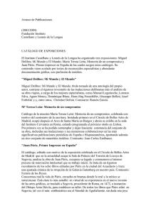Avance de Publicaciones - Instituto Castellano y Leonés de la Lengua