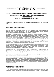 carta internacional para la conservacion de poblaciones y