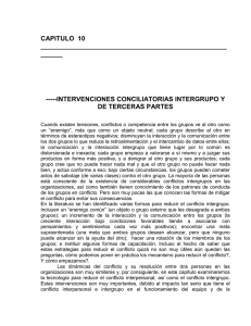intervenciones conciliatorias de tercera partes.