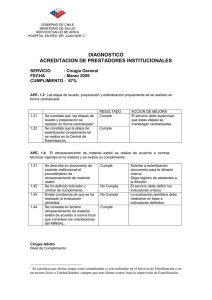 DIAGNOSTICO ACREDITACION DE PRESTADORES INSTITUCIONALES