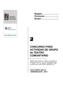 Descargar Formulario. - Instituto Nacional del Teatro