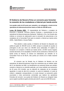 El Gobierno de Navarra firma un convenio para fomentar la
