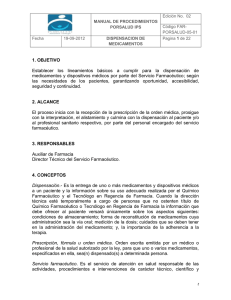 MANUAL DE PROCEDIMIENTOS PORSALUD IPS Edición No. 02