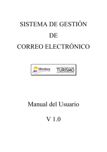 SISTEMA DE GESTIÓN DE CORREO ELECTRÓNICO Manual del