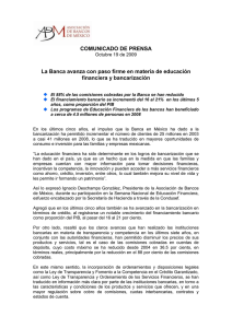 comunicado-19-10-2009 - Asociación de Bancos de México