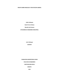 ENSAYO SOBRE MAQUILAS Y EXPLOTACION LABORAL Julián