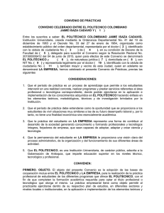 convenio de prácticas - Politécnico Colombiano Jaime Isaza Cadavid
