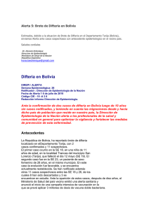 Difteria en Bolivia
