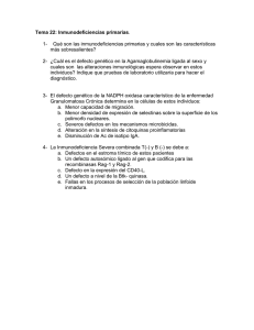 Tema 20: Inmunodeficiencias primarias